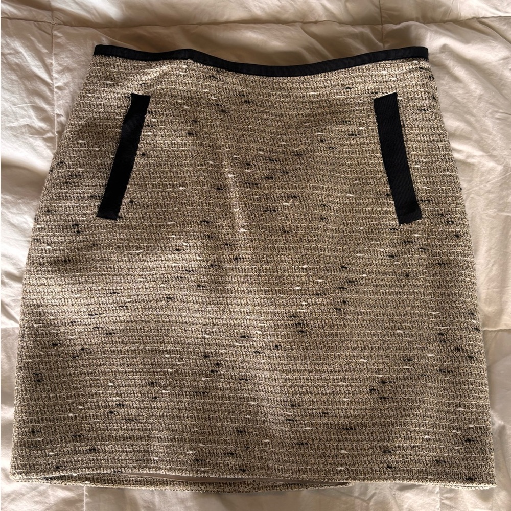 Banana Republic Black and Mixed Media Mini Skirt
